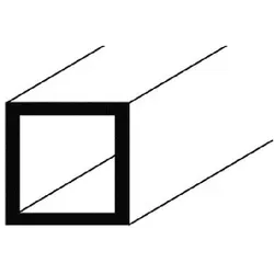 Ms Beschläge - Aluminium Vierkantrohr-profil 1mm Stärke, Flach, Profil, Winkel, Natur Eloxiert 10x10x1mm 1 Meter