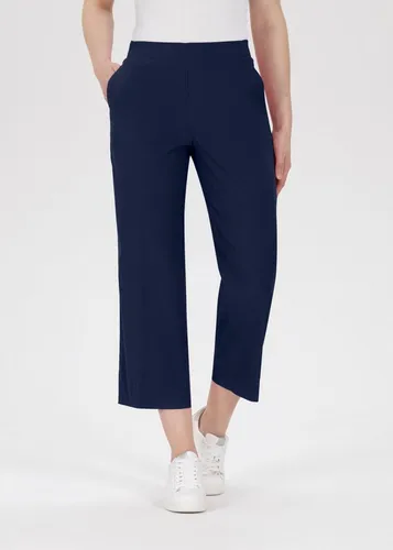 Stehmann Culotte Fenja2-658 - Stretchige Bengaline Qualität in Blau - Stoffhosen für Damen, sportlicher Stil mit 4 Taschen und bequemem Sitz dank stretchiger Bengaline Qualität.