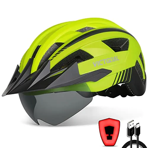 VICTGOAL Fahrradhelm mit abnehmbarer Brille