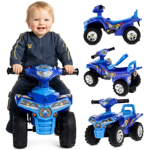 Rutscher Kinderfahrzeug Rutschauto Quad blau für Kleinkinder
