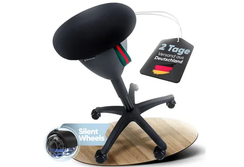 Steinlife Arbeitshocker Ergonomisch [TESTSIEGER] Bürohocker Höhenverstellbar