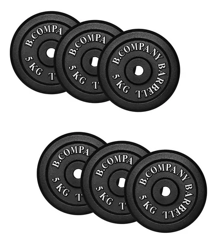 Bad Company Hantelscheiben 6 x 5,0Kg von Bad Company