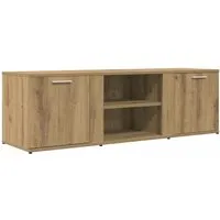 vidaXL TV-Schrank Artisan-Eiche 120x34x37 cm - TV-Möbel aus Holzwerkstoff mit 2 Fächern, bietet reichlich Stauraum und schützt deine Geräte vor Staub. Ideal für ein stilvolles Wohnzimmer!