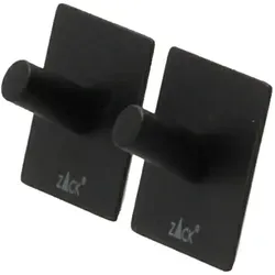 Zack PECO Handtuchhaken 2er Set eckig 42 cm schwarz