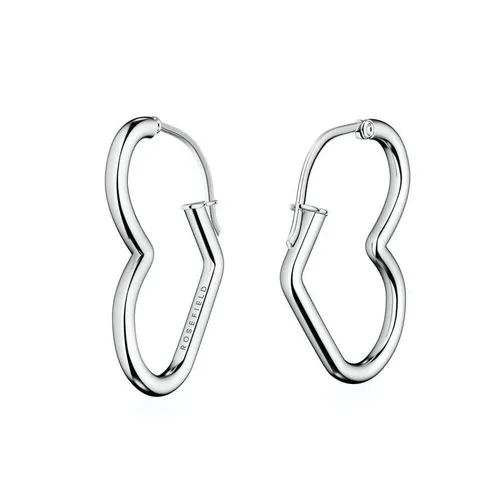ROSEFIELD Ohrring-Set ROSEFIELD Ohrringe Heart Hoops Silver