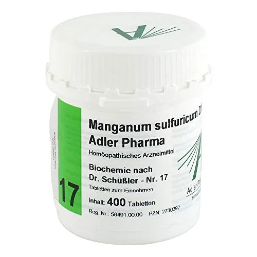 BIOCHEMIE Adler 17 Manganum sulfuricum D 12 Tabl. 400 St