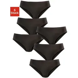 Jazz-Pants Slips PETITE FLEUR, Damen, Gr. 52, schwarz - Funktionsunterwäsche: Bestseller Damen Slips im 6er-Pack aus 100% Baumwolle für höchsten Tragekomfort. Höhere Leibhöhe und weiche Qualität für eine perfekte Passform.