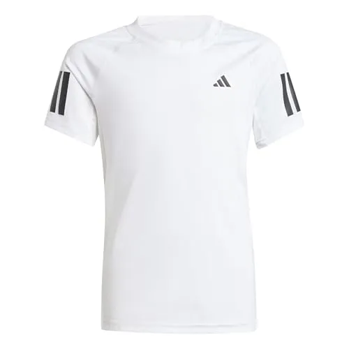 adidas Girl's Girls Club Tennis T-Shirt, White, 13-14 Years