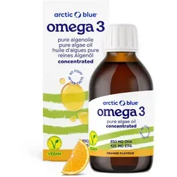 Arctic Blue Veganes Premium Omega 3 Algenöl – 150 ml, hochdosiert mit 800 mg DHA