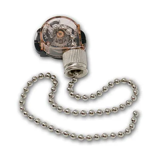 world-trading-net - Zugschalter, Zugkettenschalter Ein/Aus, Zugschnur golden, 3A/230V~