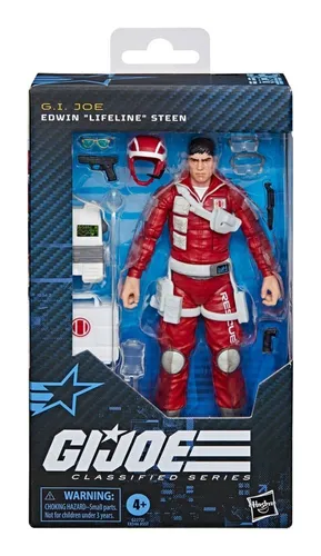 G.I. Joe Classified Series 186, Edwin „Lifeline“ Steen Action-Figur (15 cm) - Erlebe die Rückkehr der ikonischen G.I. Joe Figuren! Diese 15 cm große Action-Figur begeistert mit Beweglichkeit und 11 Zubehörteilen. Ideal für Sammler und Action-Fans, die klassische Designs schätzen.