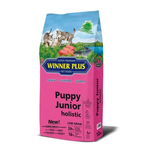 Winner Plus Holistic Puppy 12 kg I Ente & Lachs I glutenfrei I Aufzucht