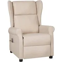 vidaXL Massagesessel Creme Stoff von vidaXL