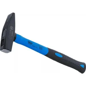 BGS-technic Schlosserhammer 3854, 500g Kopfgewicht, mit Fiberglasstiel