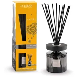 ESTEBAN Duftstrauß Ellipse Ambre - 200 ml - Räucherstäbchen mit dem Duft Ambre, der frische Bergamotte und süße Vanille vereint, ideal für eine entspannende Atmosphäre.