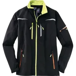 Softshelljacke Terrax Workwear Gr.M schwarz/limette - Funktionsjacken, wind- und wasserabweisend mit 8000 mm w/p, ideal für Outdoor-Arbeiten und aktive Einsätze.