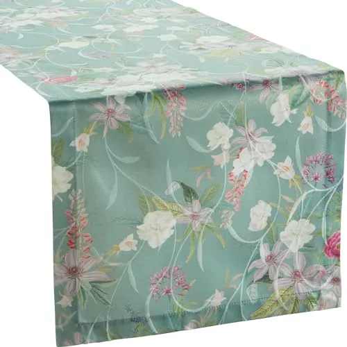 Erwin Müller Tischläufer fleckabweisend dunkelgrün Größe 40x130 cm