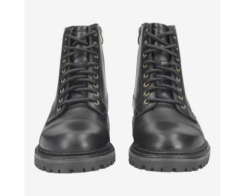 Clarks Clarkridge Hi Boots für Herren - Schwarz - Wanderschuhe mit hochwertigem Glattleder, Wechselfußbett für Einlagen und Rock™ Gummilaufsohle für optimalen Grip und Komfort.
