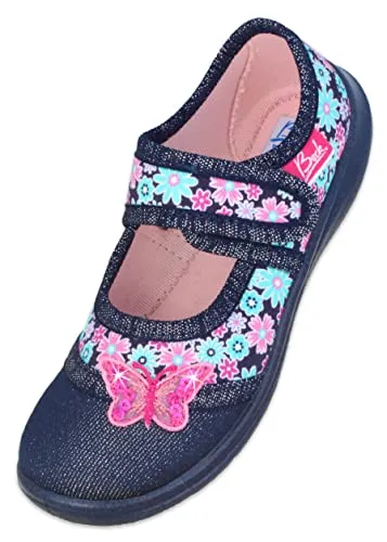 Produktbild Beck Mädchen Beauty Hausschuh, Blau, 30 EU