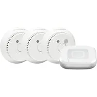 Starter Set Rauchwarnmelder mit Access Point und Sensoren - SmartHome-fähiges Set für 3 Räume: 1 Access Point und 3 Rauchwarnmelder für zuverlässige Sicherheit in Innenräumen.
