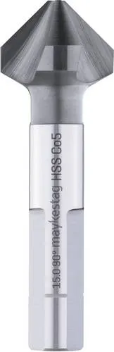 Alpen Kegelsenker 6.30mm Zylinderschaft - Bohrer für E- und NE-Metalle sowie Kunststoffe, universell einsetzbar mit hervorragenden Schneideigenschaften für präzise Bohrungen und Entgratung.
