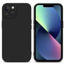 Cadorabo Hülle für Apple iPhone 14 PLUS Schutz Hülle in Schwarz TPU Silikon Etui Case Handyhülle