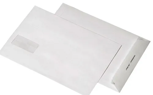 MAILmedia Adressfeldversandtaschen B4 mit Fenster weiß 10 Versandtasche