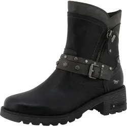 Mustang Stiefelette aus Kunstleder - Wanderschuhe mit modischem Design und warm gefüttertem Innenmaterial für angenehme Wärme an kalten Tagen. Der seitliche Reißverschluss sorgt für einfachen Einstieg.
