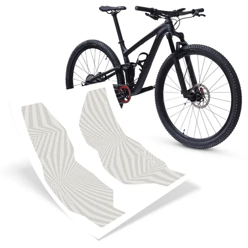 Fahrradgabel Schutzfolie Aufkleber matt universeller Kratz- & Steinschlagschutz