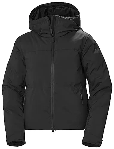 Helly Hansen Damen W Nora Short Puffy Jacket - Schwarz, XL - Funktionsjacke mit HELLY TECH-Schutz, synthetischer Isolierung und verstellbaren Manschetten für optimalen Tragekomfort und Wärme.
