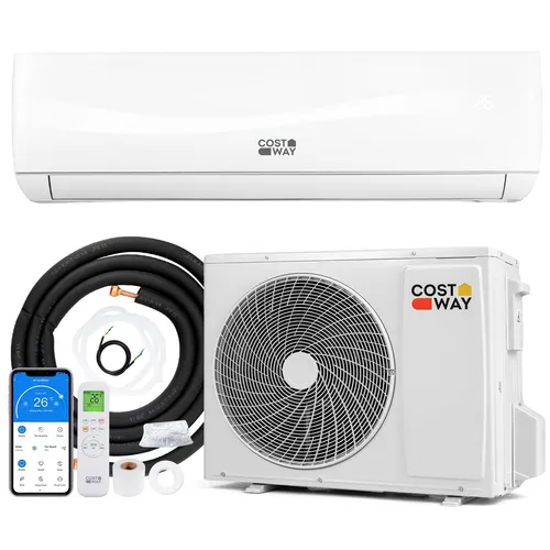 BTU Split Klimaanlage 24000 BTU mit Heizfunktion und App Steuerung - Wandklimagerät mit leiser Kühlung und Heizfunktion. Ideal für große Räume bis 200 m². Die App-Steuerung ermöglicht komfortable Bedienung. Energieeffizienzklasse A++.