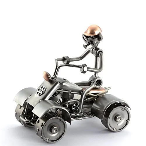 Steelman24 Dekofigur Quad - Kreative Dekofigur eines Quads. Mit einzigartigem Design bringt diese Figur einen Hauch Abenteuer in Ihr Zuhause.