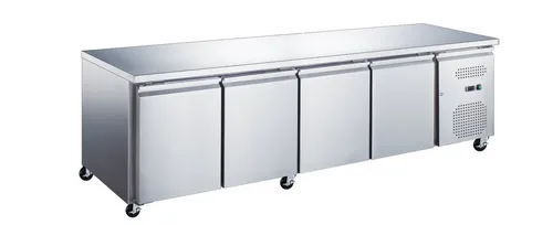 Gastro Kühltisch 223 cm mit 4 Türen