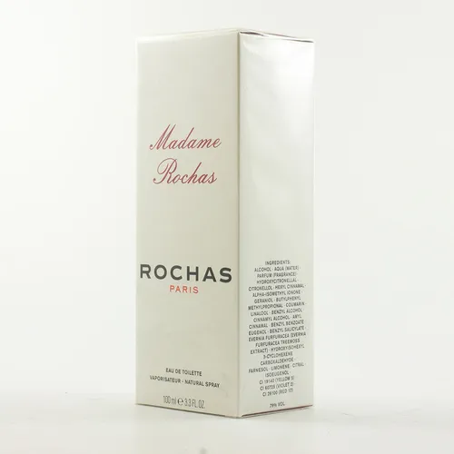 Rochas Madame Rochas Eau de Toilette 100 ml - eleganter Blumig Aldehyd Duft, erfrischend und ideal für besondere Anlässe