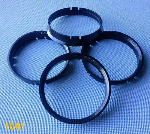 4x Zentrierringe 69,1 mm 65,1 mm schwarz für Alufelgen 1041
