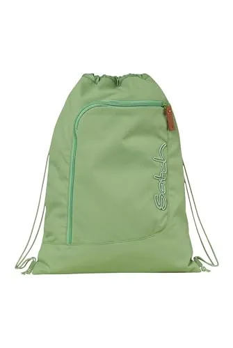 Satch Sportbeutel Turnbeutel für Mädchen und Jungen - Turnbeutel mit 12 Litern, ideal für Schule und Sport. Praktisch mit Reißverschlussfach und fixierbar am satch Rucksack. Hergestellt aus 8 recycelten PET Flaschen, robust und umweltfreundlich.