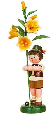 Hubrig Volkskunst Blumenjunge mit Lilie