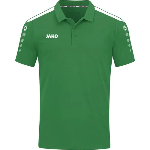 Jako Polo Power - grün - Polo Shirt aus hochwertiger Baumwolle, atmungsaktiv und ideal für Alltag und Sport. Zeitloser Stil mit Kragen und kurzer Knopfleiste.