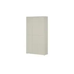 Schuh- und Mehrzweckschrank Bolognano - Schuhschrank in Beige, Platz für ca. 36 Paar Schuhe, inklusive Push to Open Funktion und variabel einstellbare Böden für optimalen Stauraum.