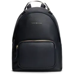 Tommy Hilfiger Damen Rucksack Logotape Mittelgroß, Blau (Space Blue Corp) - Damen-Rucksackhandtaschen mit ikonischem Design, großzügigem Innenraum und verstellbaren Schulterriemen – perfekt für Alltag und Reisen.