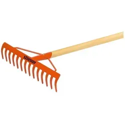 14-zahniger Rechen Mit 1,4 M Langem Holzstiel