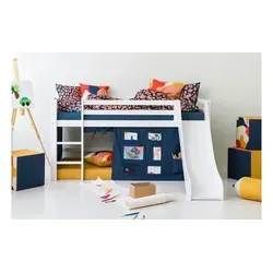 Produktbild Hoppekids Vorhang für Spielbett 90x200  Creator , blau , Maße (cm): B: 380 H: 72
