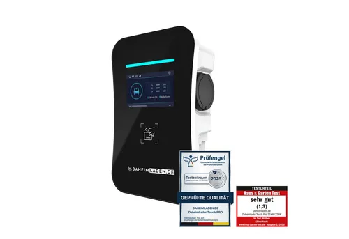 DAHEIM LADEN Elektroauto-Ladestation DaheimLader Touch PRO Wallbox, 11kW / 16A, 3-phasig, mit App, RFID, MID-Stromzähler, DockingStation, OCPP Version 1.6j