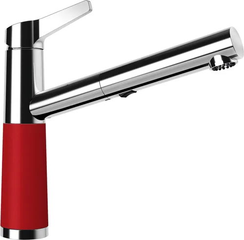 SCHOCK SC-510 Armatur in ROUGE mit Zugauslauf in rot von Schock