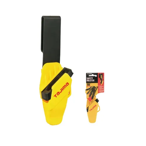 Holster für 18mm Cuttermesser Drive Cutter und Quick Back - Cuttermesser Zubehör: Robustes Holster aus schlagfestem Kunststoff mit Gürtelschlaufe, ideal für Drive Cutter und Quick Back. Sicherung gegen Herausrutschen und verstellbare Verriegelung für optimalen Halt.