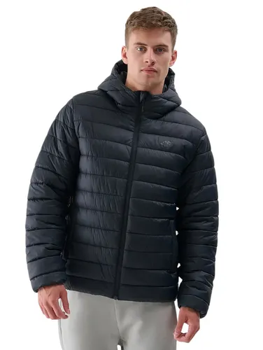 4F Winter-Steppjacke M484 Down Jacket mit Kapuze (wärmend dank Daunenfüllung) schwarz Herren