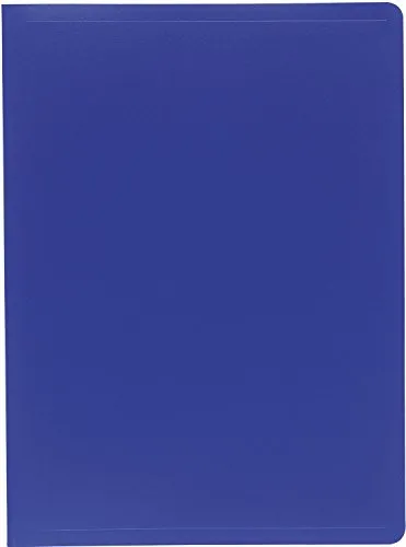 Exacompta 8582E Premium Sichtmappe aus blickdichten Kunststoff DIN A4 mit 80 Klarsichthüllen, 160 Sichten, perfekt für die Schule und das Büro Aktenhülle, Prospekthülle, blau