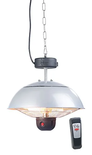 Semptec Urban Survival Technology Wärmelampe: Infrarot-Decken-Heizstrahler m. Fernbed., 800-2.000 Watt, LED, IPX4 (Infrarotlampe, Infrarot Deckenstrahler, Fernbedienungen)