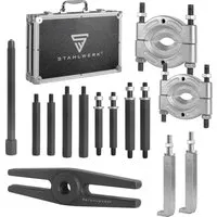 STAHLWERK Lagerabzieher-Set 14-teilig - Professionelles Spezial-Werkzeug für die Demontage von Lagern, Zahnrädern und mehr. Kompakte Bauweise ermöglicht schnelles Abziehen ohne Beschädigung.