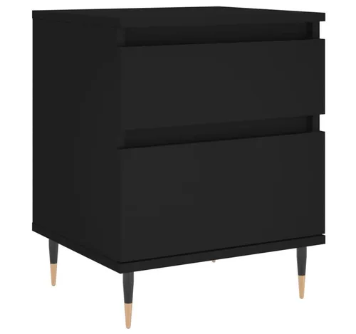 vidaXL Nachttisch Schwarz 40x35x50 cm von vidaXL